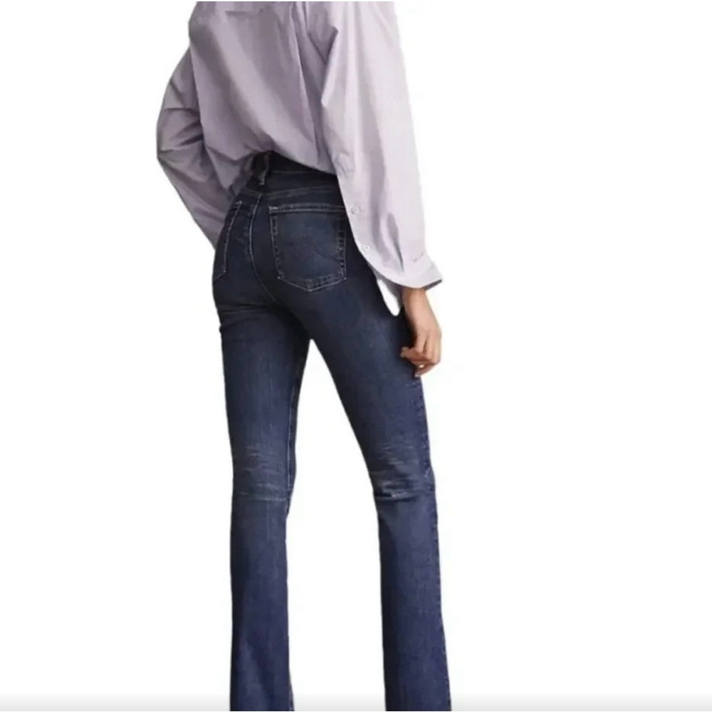 AG Adriano Goldschmied Anthropologie Stevie Slim Straight Jeans 27